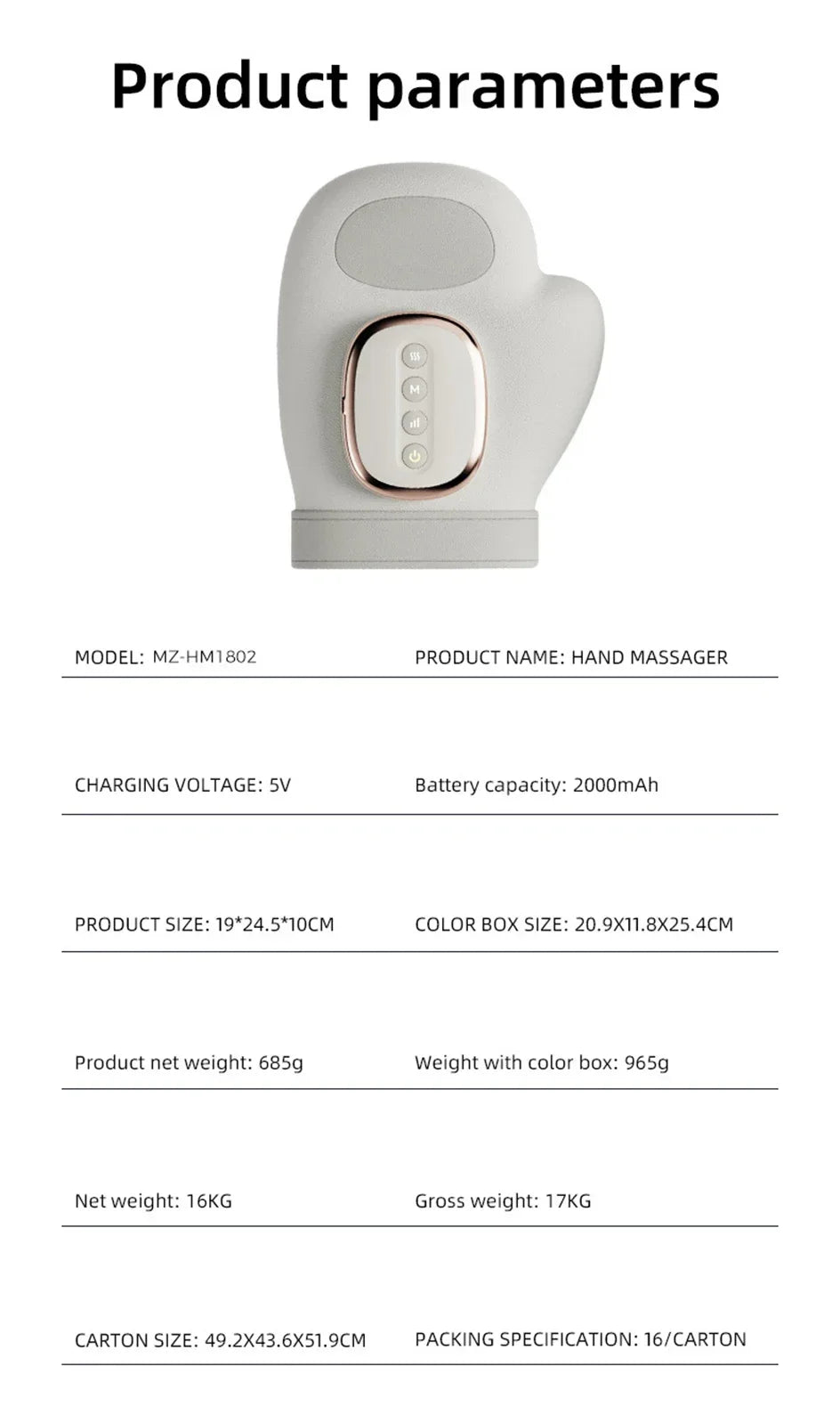 Hand Massager with Heat Therapy