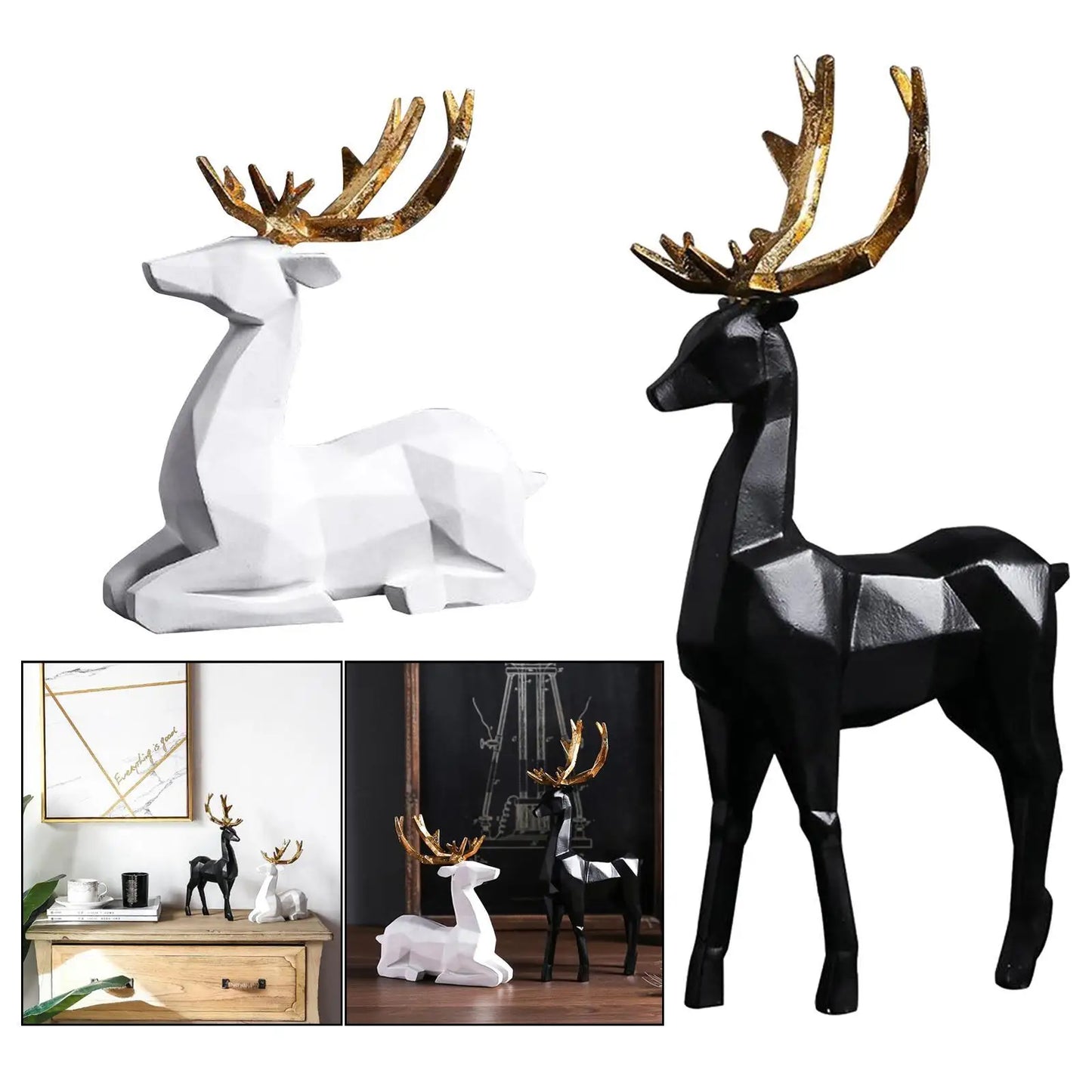 Elk Decor Statue Sculpture