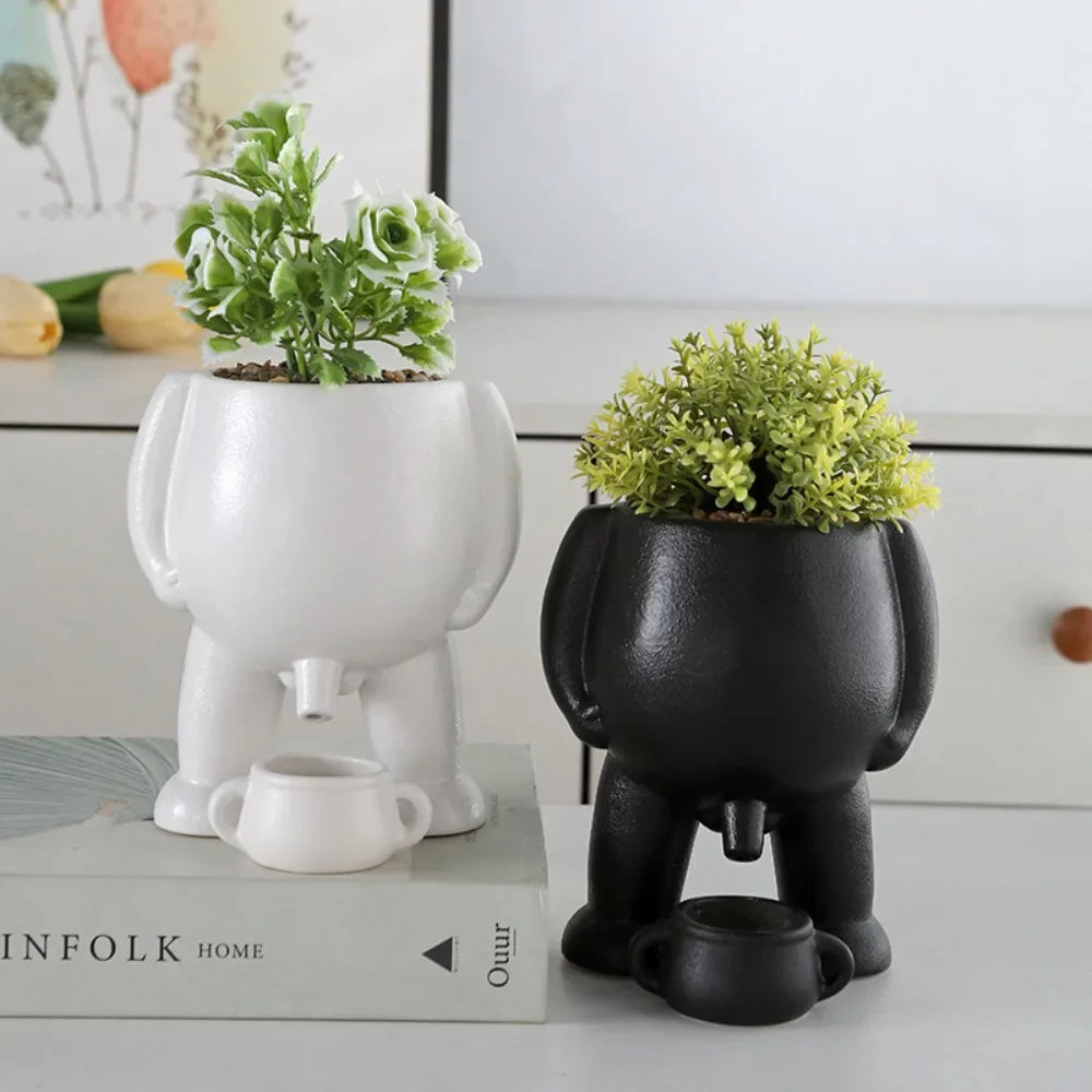 Peeing Plant Pot