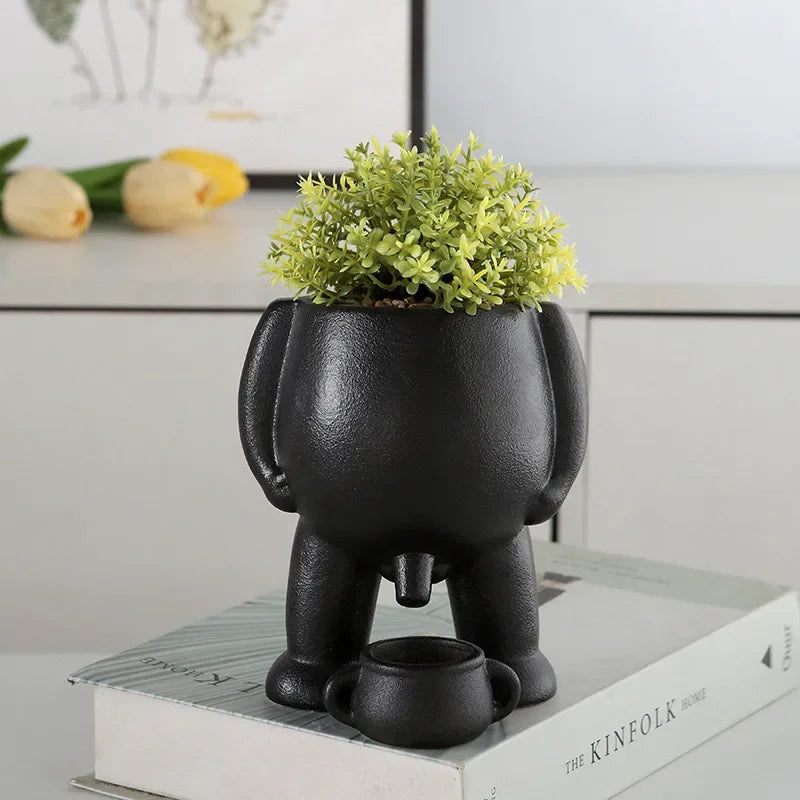 Peeing Plant Pot