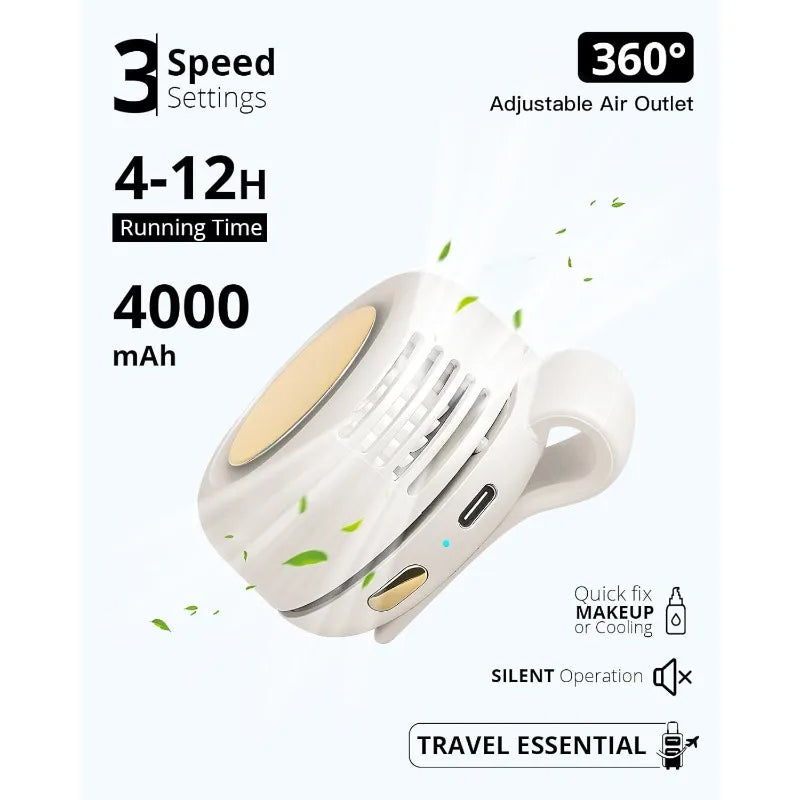 Portable Silent Mini Bladeless Electric Fan