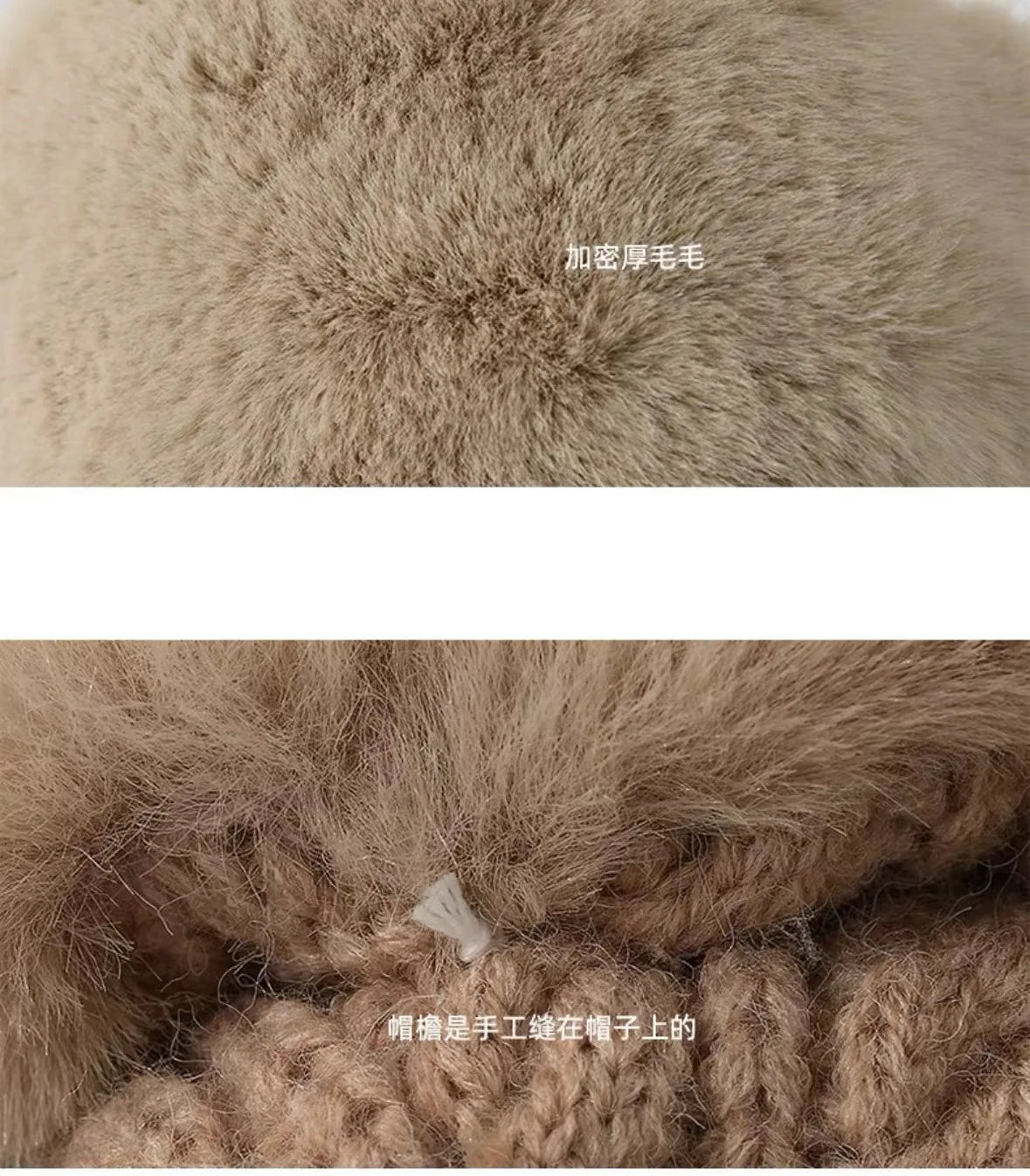 Winter Fleece Thickened Woolen Hat