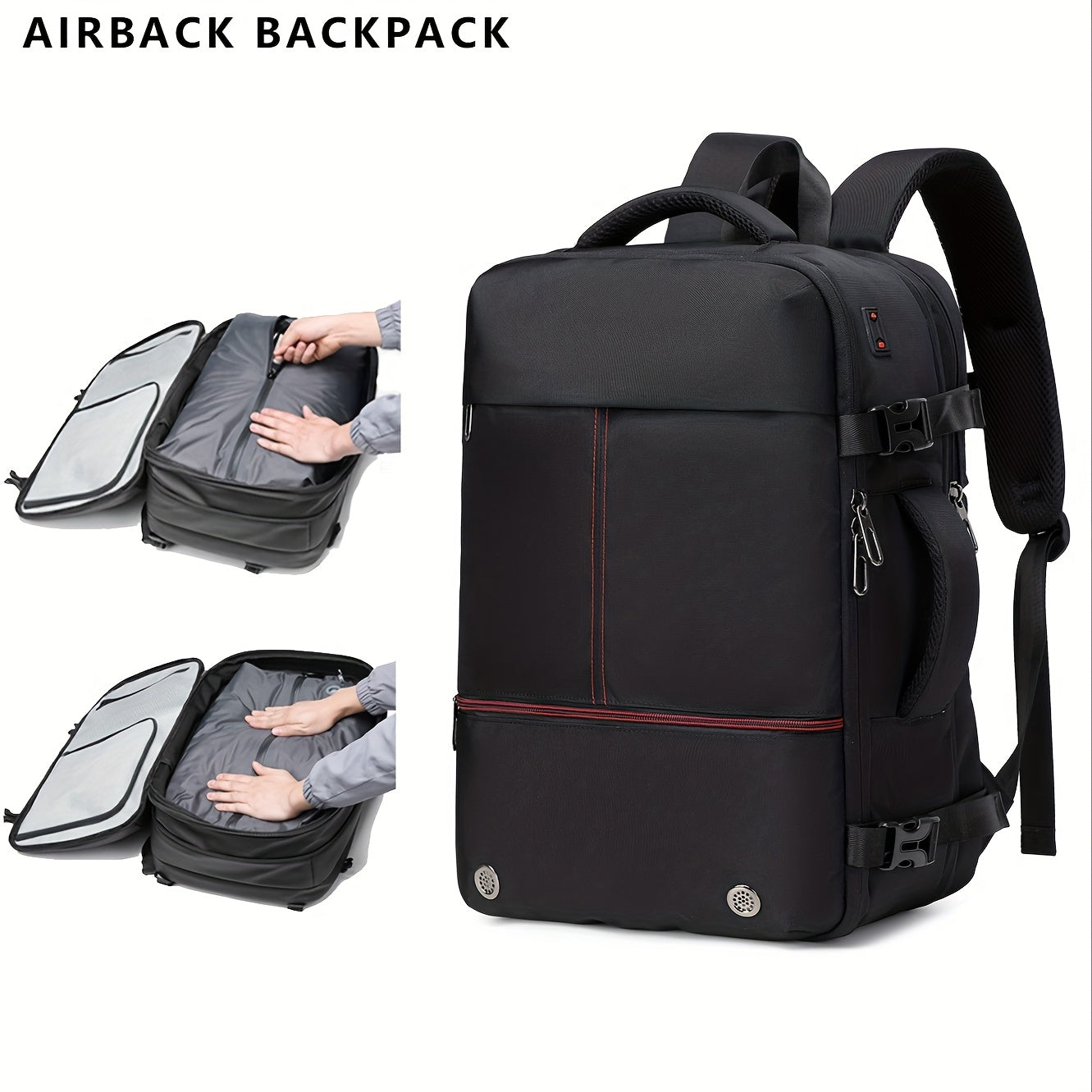 Expandable Vacuum Compression Backpack