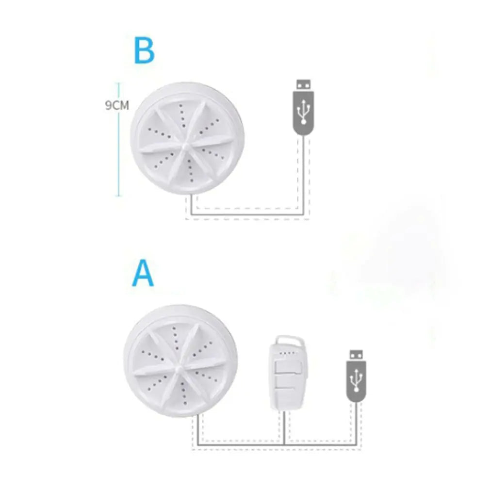 2-in-1 Ultrasonic Mini Washing Machine