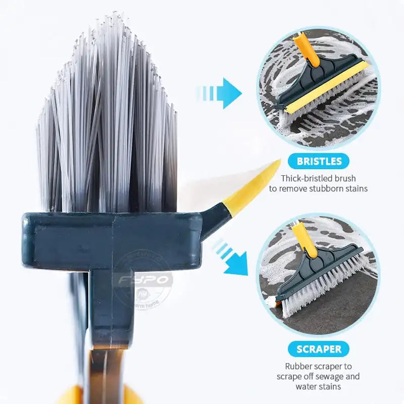 2 In 1 Floor Scrub Cleaning Brush